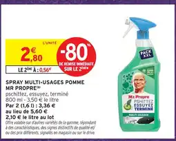Intermarché Hyper Mr propre spray multi-usages pomme offre