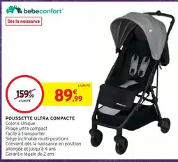 Intermarché Hyper Bebeconfort poussette ultra compacte offre