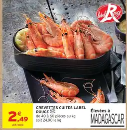 Intermarché Hyper Crevettes cuites label rouge offre