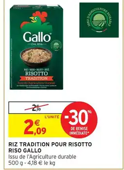 Intermarché Hyper Gallo riz tradition pour risotto riso offre