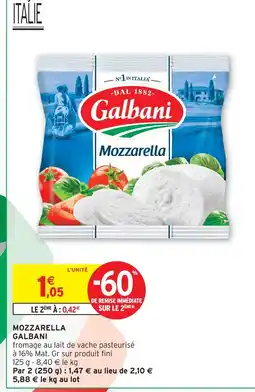 Intermarché Hyper Galbani mozzarella offre