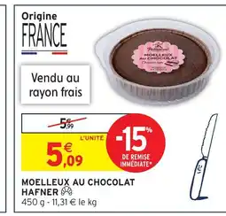 Intermarché Hyper Hafner moelleux au chocolat offre