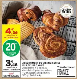 Intermarché Hyper Assortiment de viennoiseries pur beurre offre