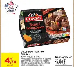 Intermarché Hyper Charal boeuf bourguignon offre