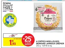 Intermarché Hyper Bernard jarnoux crêpier 6 crêpes moelleuses offre