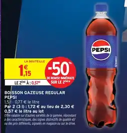 Intermarché Hyper Pepsi boisson gazeuse regular offre