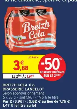 Intermarché Brasserie lancelot breizh cola x 6 offre