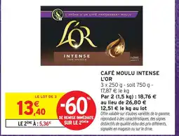 Intermarché L'or café moulu intense offre