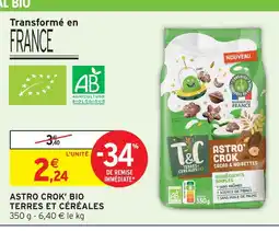 Intermarché Terres et céréales astro crok’ bio offre