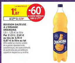 Intermarché Orangina boisson gazeuse à l'orange offre
