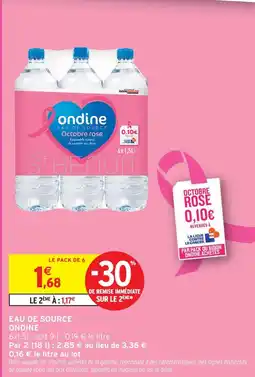 Intermarché Ondine eau de source offre