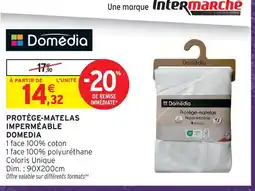 Intermarché Domedia protège-matelas imperméable offre