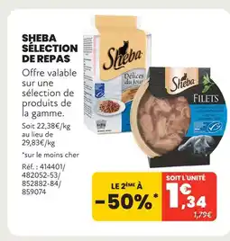 Animalis Sheba sélection de repas offre