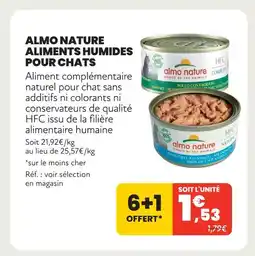 Animalis Almo nature aliments humides pour chats offre