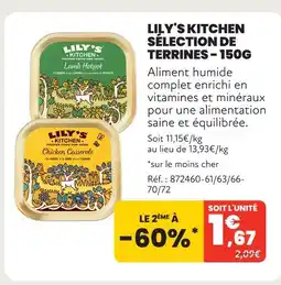 Animalis Lily's kitchen sélection de terrines - 150g offre