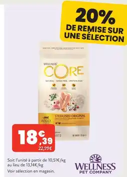 Animalis Wellness core offre