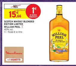 Intermarché William peel scotch whisky blended édition limitée offre