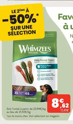 Animalis Whimzees offre