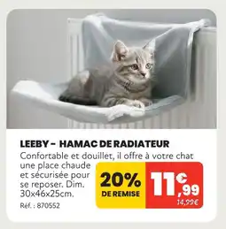 Animalis Leeby hamac de radiateur offre