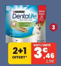 Animalis Dentalife bâtonnets à mâcher mini pour chien - 345g offre