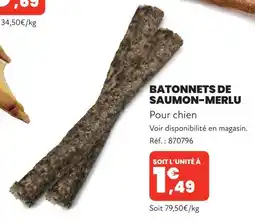 Animalis Batonnets de saumon-merlu offre