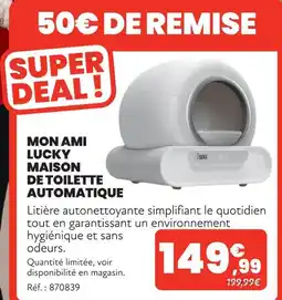 Animalis Mon ami lucky maison de toilette automatique offre