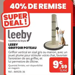Animalis Leeby griffoir poteau offre
