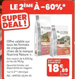 Animalis Nutrivia nature plus offre