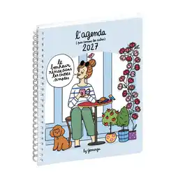 Bureau Vallée Exacompta - agenda de bureau gomargu 21s spiralé - 1 semaine sur 1 page - 15 x 21 cm offre