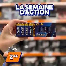 Action Piles offre