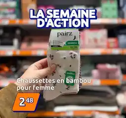 Action Chaussettes en bambou pour femme offre