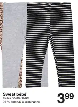 Zeeman Sweat bébé offre