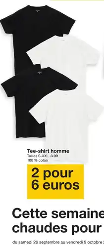 Zeeman Tee-shirt homme offre