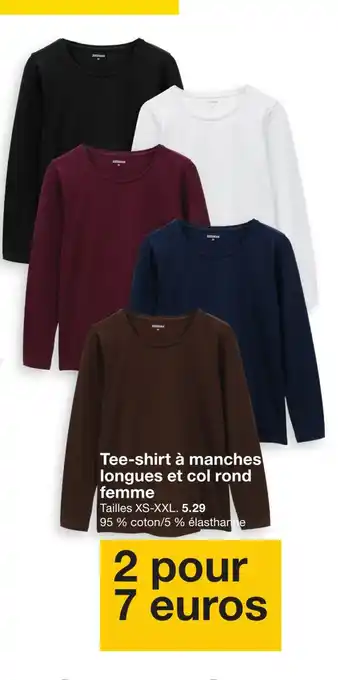 ZEISSMAN Tee-shirt à manches longues et col rond femme