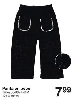 Zeeman Pantalon bébé offre