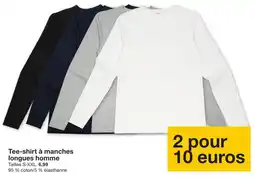 Zeeman DIDIER Tee-shirt à manches longues homme offre