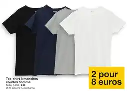 Zeeman ZEE MAN Tee-shirt à manches courtes homme offre