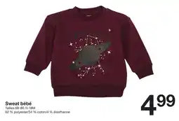 Zeeman Sweat bébé offre