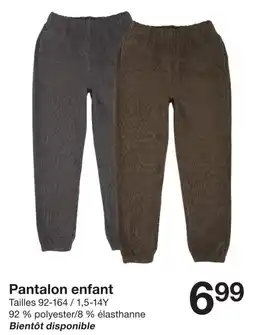 Zeeman Pantalon enfant offre