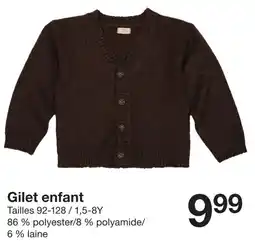 Zeeman Gilet enfant offre