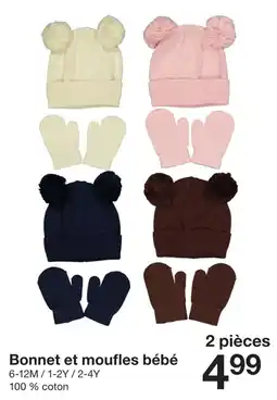 Zeeman Bonnet et moufles bébé offre