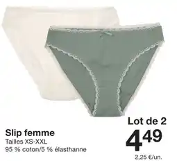 Zeeman Slip femme offre