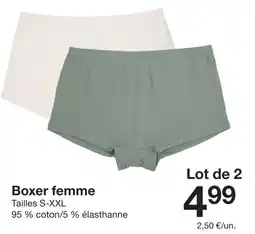 Zeeman Boxer femme offre