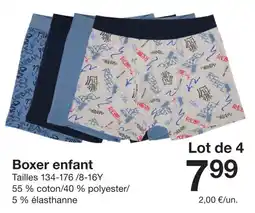 Zeeman Boxer enfant offre
