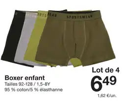 Zeeman SPORTSWEAR Boxer enfant offre