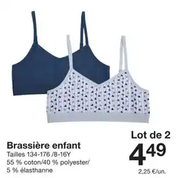 Zeeman Brassière enfant offre