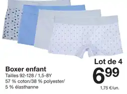 Zeeman Boxer enfant offre