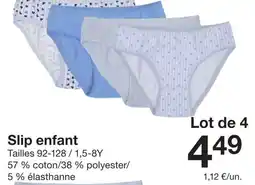 Zeeman Slip enfant offre