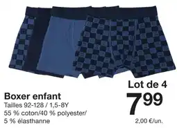 Zeeman Boxer enfant offre