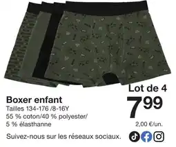 Zeeman Boxer enfant offre